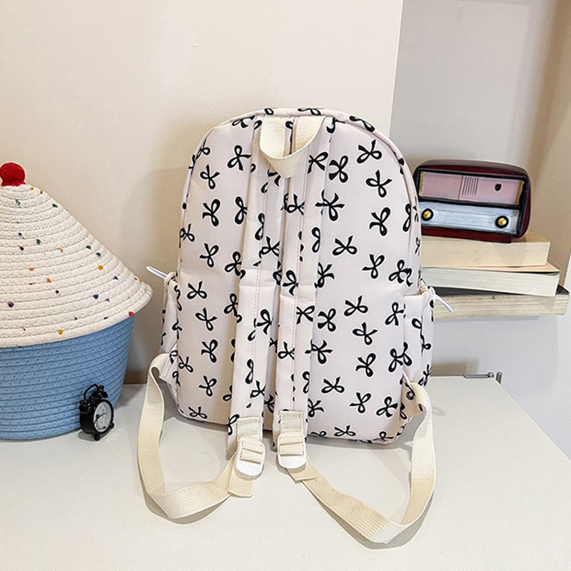 Sac à dos mignon à imprimé nœu - School Backpack Teen avis et prix
