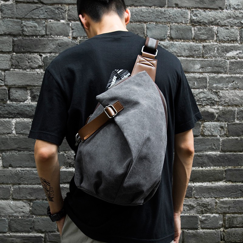 Sac à bandoulière en toile rét - Sling Backpack Shoulder avis et prix