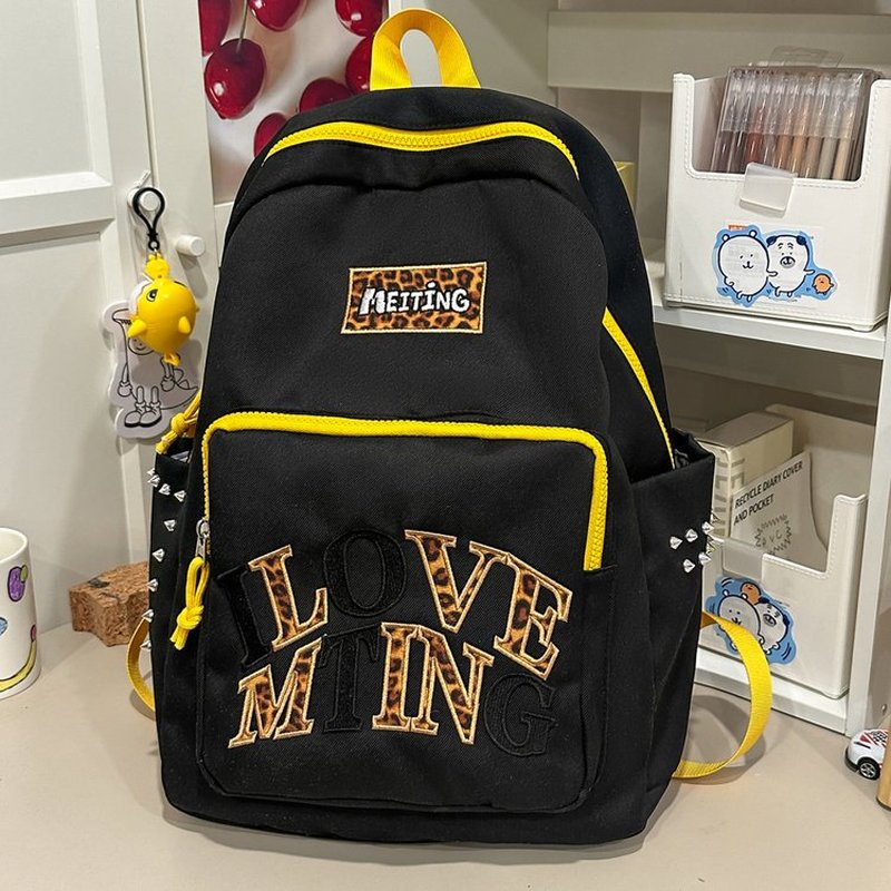 Sac à dos gris Y2K pour femmes - School Backpack Teen avis et prix
