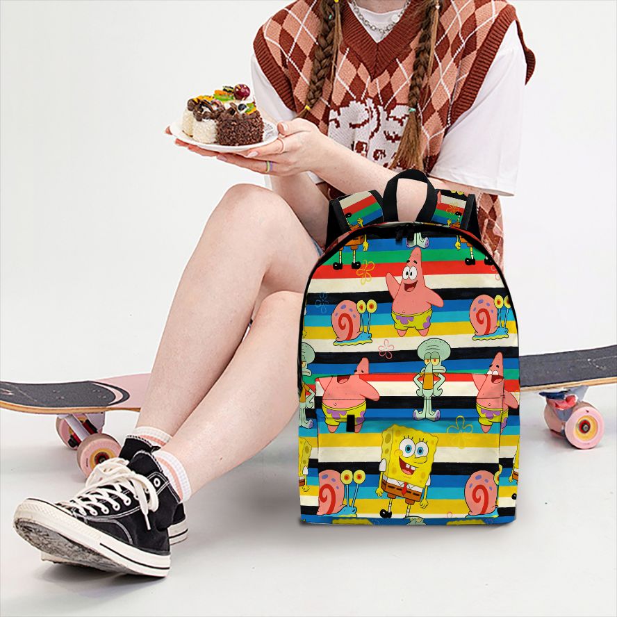 Sac à dos à imprimé rayé Bob l - School Backpack Teen avis et prix