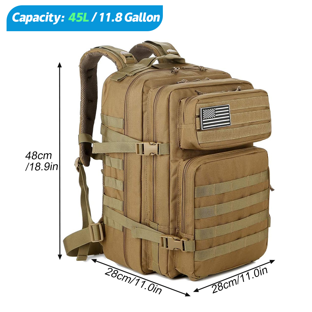 Sac à dos tactique 45L pour ho - Rucksack Military Style avis et prix